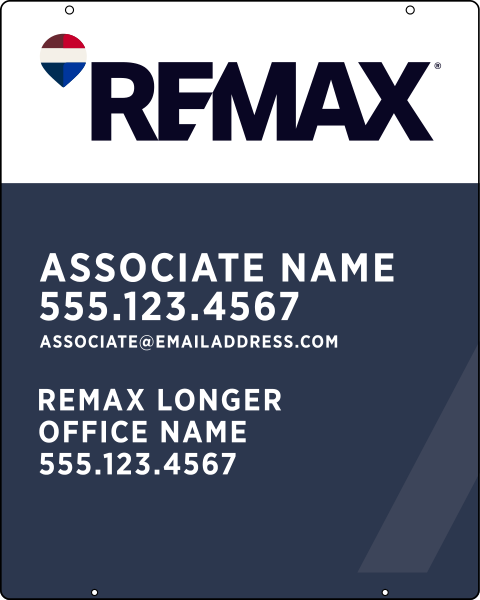 Hanging Associate Name Sign Panel, 30h x 24w, Steel